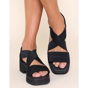 Intentionally Blank Krista Sandal Black Women's 6
